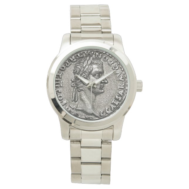 Caligula Romeinse keizer 🏛️ Gaius Caesar Oude mun Horloge (Voorkant)