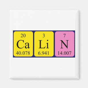 Calin periodiek table name magnet