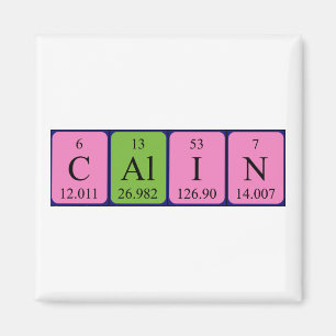 Calin periodiek table name magnet