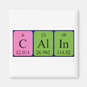 Calin periodiek table name magnet (Voorkant)