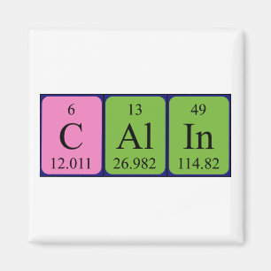 Calin periodiek table name magnet