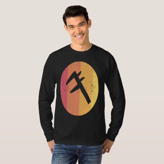 Caliper  Distressed Retro Engineer's Tool T-shirt (Voorkant volledig)