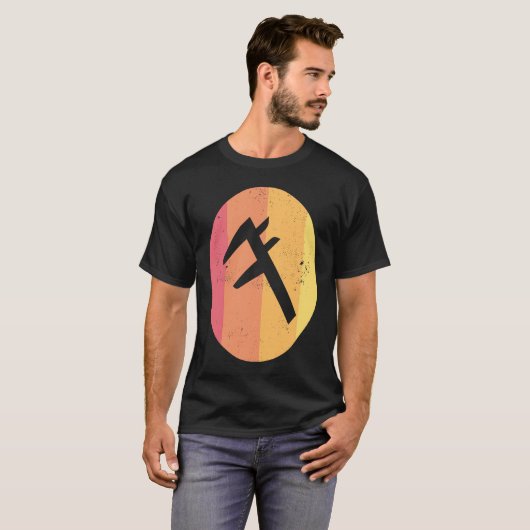 Caliper  Distressed Retro Engineer's Tool T-shirt (Voorkant volledig)