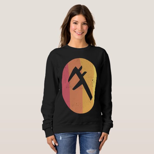 Caliper  Distressed Retro Engineer's Tool Trui (Voorkant volledig)