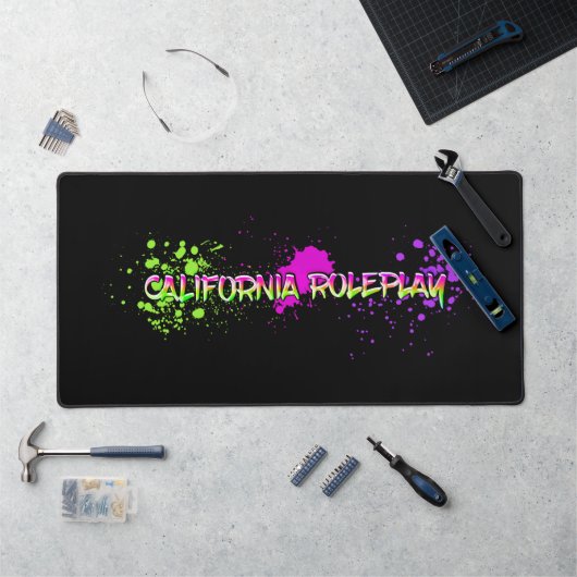 CaliRP Black Desk Mat (Werkstation)