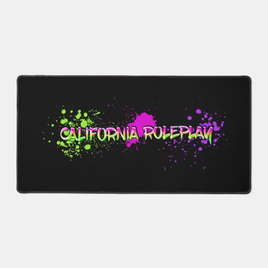 CaliRP Black Desk Mat (Voorkant)