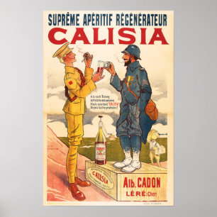 CALISIA French Aperitif Regenerateur Liqueur Drink Poster