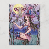 Calista - Halloween Witch Briefkaart (Voorkant)