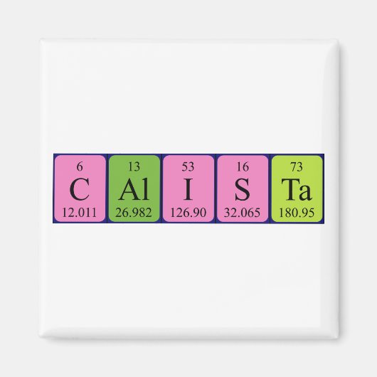 Calista periodieke lijstnaam magnet (Voorkant)