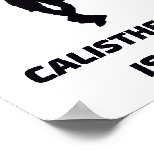 Calisthenica is leven poster (Hoek)