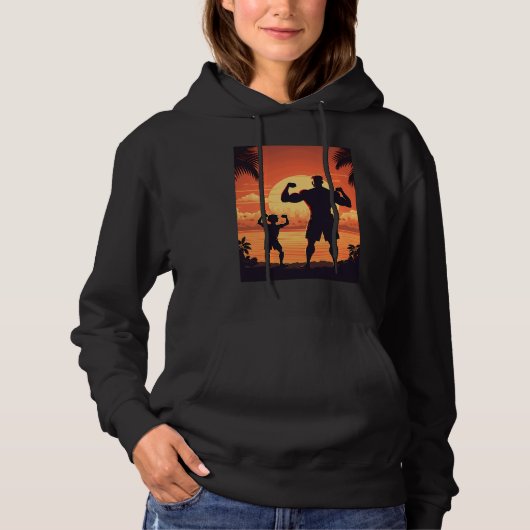 Calisthenics Exercise Enthusiasts Father And Son D Hoodie (Voorkant)