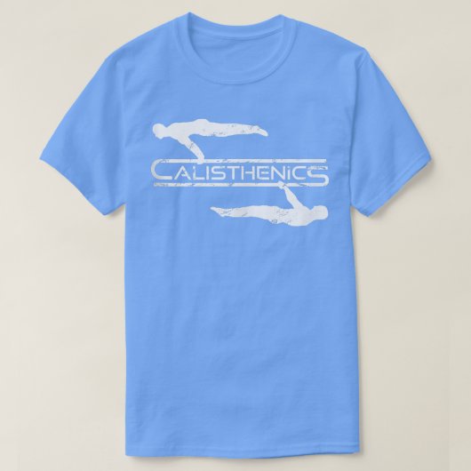 Calisthenics Front Lever Planche Street T-shirt (Design voorkant)