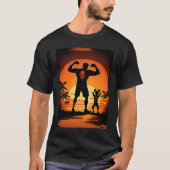 Calisthenics oefent vaders en zoon D T-shirt (Voorkant)