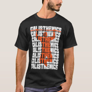 Calisthenics trekken Bar Fitness Workout omhoog T-shirt