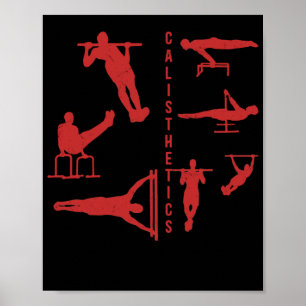 Calisthenics Workout Fitness Bodyweight Exercise Poster