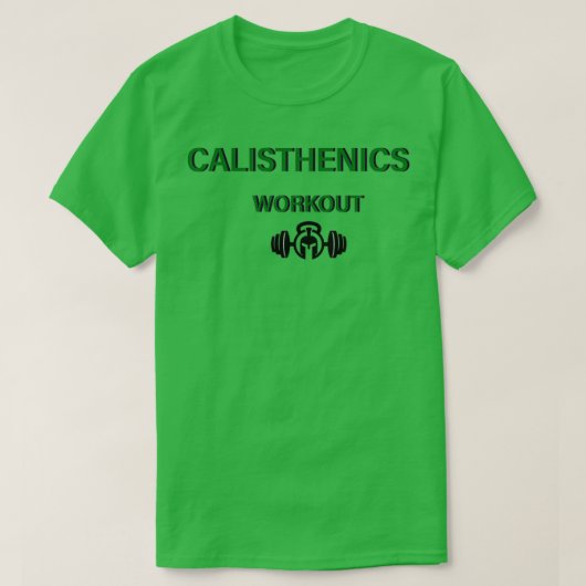 Calisthenics-workout T-shirt (Design voorkant)