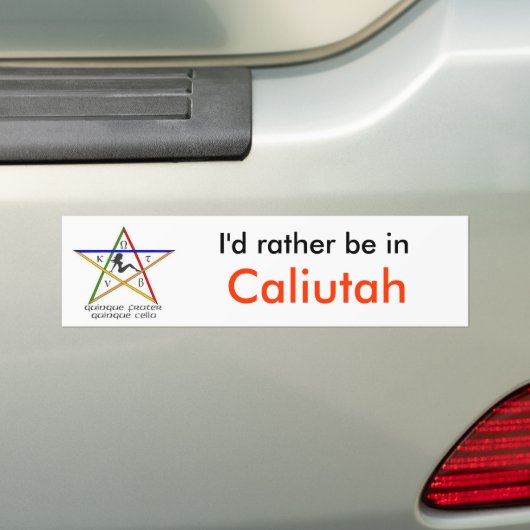 Caliutah Bumpersticker (Op auto)