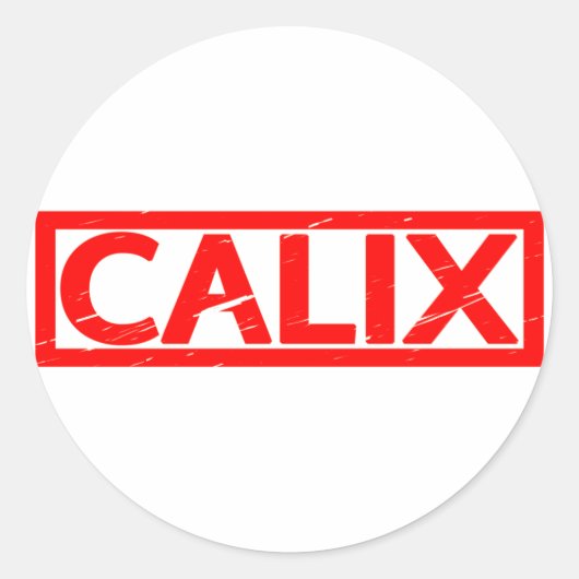 Calix Stamp Ronde Sticker (Voorkant)