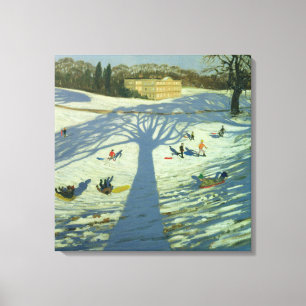 Calke Abbey House Winter 2002 Canvas Afdruk