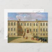 Calke Hall, Derbyshire, de zetel van Sir Henry Har Briefkaart (Voorkant / Achterkant)