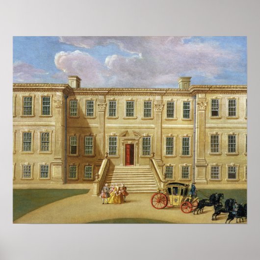 Calke Hall, Derbyshire, de zetel van Sir Henry Har Poster (Voorkant)