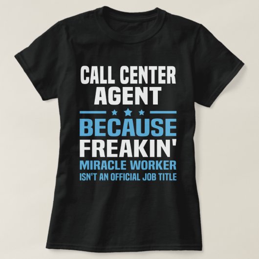 Call Center Agent T-shirt (Design voorkant)