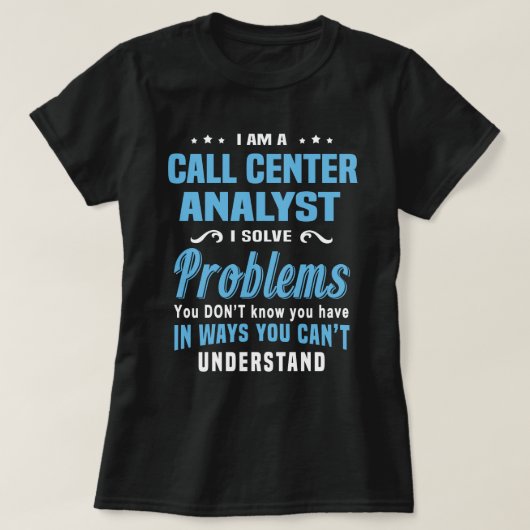 Call Center Analyst T-shirt (Design voorkant)
