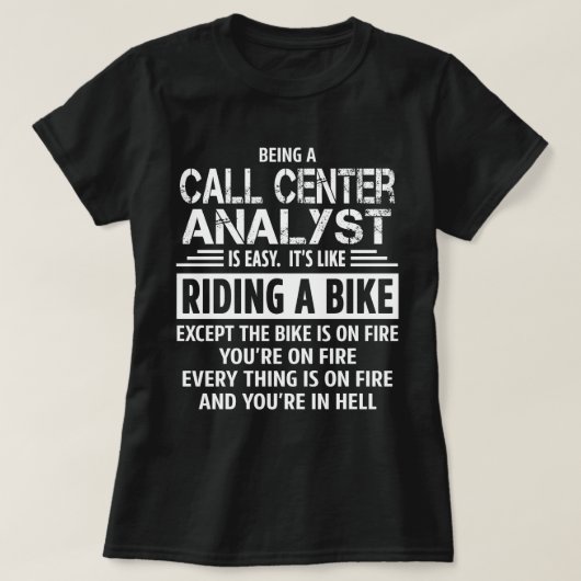 Call Center Analyst T-shirt (Design voorkant)