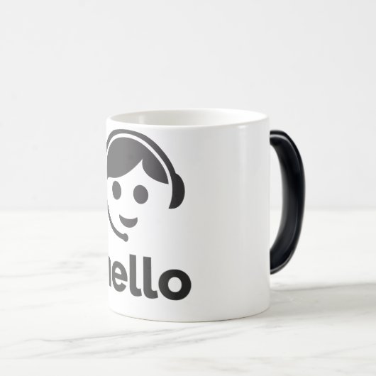 Call center magische mok (Voorkant rechts)