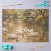 Call Ducks on the Pond Decoupage Tissuepapier (Craft)
