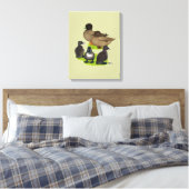 Call Eend Khaki Familie Canvas Afdruk (Insitu (Slaapkamer))