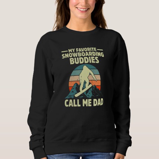 Call Me Dad Snowboard Snowboarder Wintersports Trui (Voorkant)