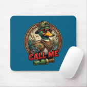 Call Me Duck Hunting Retro Valentine's Day Men Wom Muismat (Met muis)
