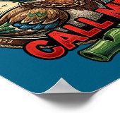 Call Me Duck Hunting Retro Valentine's Day Men Wom Poster (Hoek)