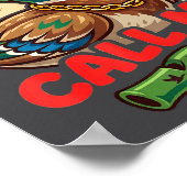 Call Me Duck Hunting Retro Valentine's Day Men Wom Poster (Hoek)