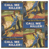 Call Me Killer pulp fictie cover print Stof (Close Up)