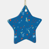Call Me Love beroemd gemaakt door Pattern Keramisch Ornament (Rechts)