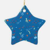 Call Me Love beroemd gemaakt door Pattern Keramisch Ornament (Voorkant)