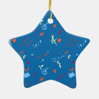 Call Me Love beroemd gemaakt door Pattern Keramisch Ornament