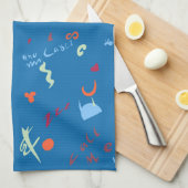 Call Me Love beroemd gemaakt door Pattern Theedoek (Quarter Fold)