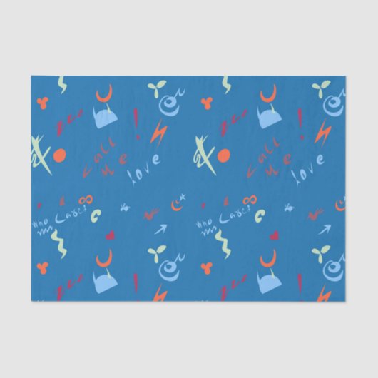 Call Me Love beroemd gemaakt door Pattern Tissuepapier (Voorkant)