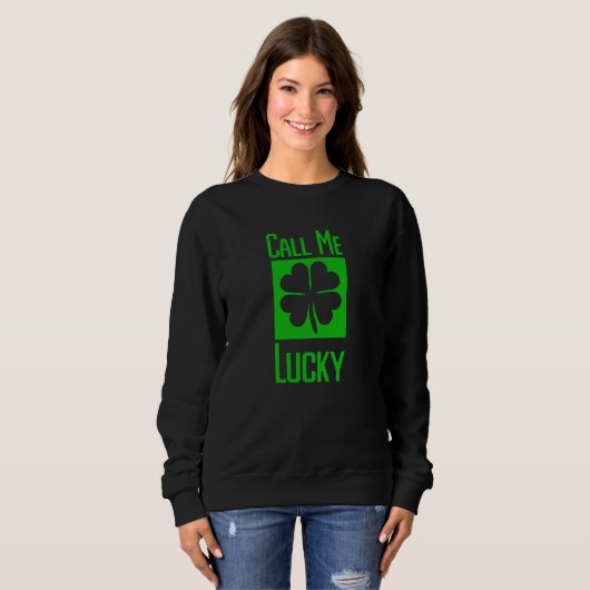 Call Me Lucky Four Leaf C Trui (Voorkant volledig)