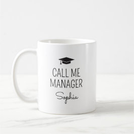 Call Me Manager Personalized Name Koffiemok