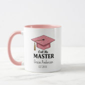 Call me Master - Customizable Cup - Graduation Mok (Links)