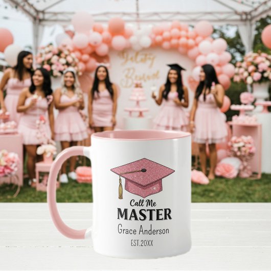 Call me Master - Customizable Cup - Graduation Mok
