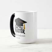 Call me Master - Customizable magic Mug  Magische Mok (Voorkant links)