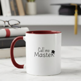 Call me Master - Customizable Mug - Degree - Mok