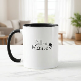 Call me Master - Customizable Mug - Degree -  Mok