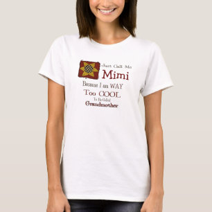 Call Me Mimi Cool Oma T-shirt Prim Zonnebloem