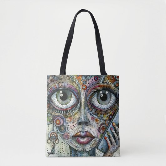 Call Me Mystic Canvas tas beroemd gemaakt door DAK (Voorkant)